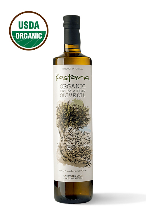 750ml bottle of Kastania Extra Virgin Olive Oil